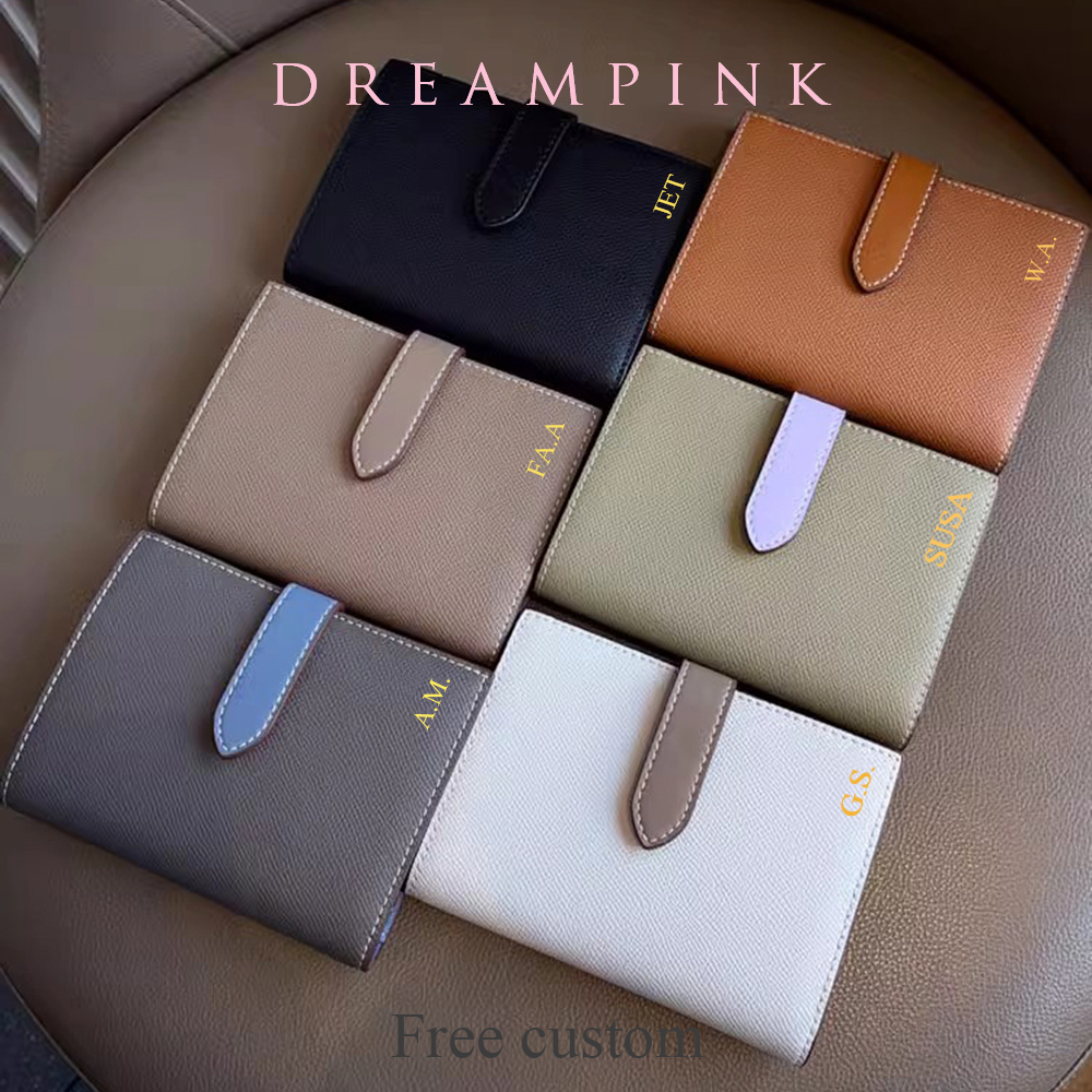 Personalized Name Box - Luxury EPI Leather Travel Passport Wallet