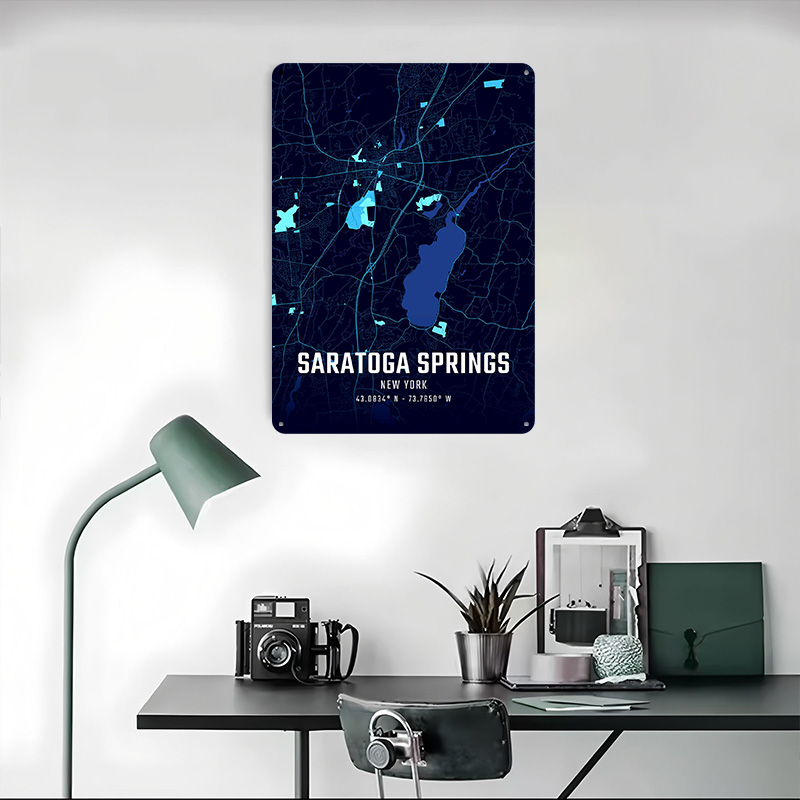 Saratoga Springs Midnight City - Custom Map Poster recensione e prezzo