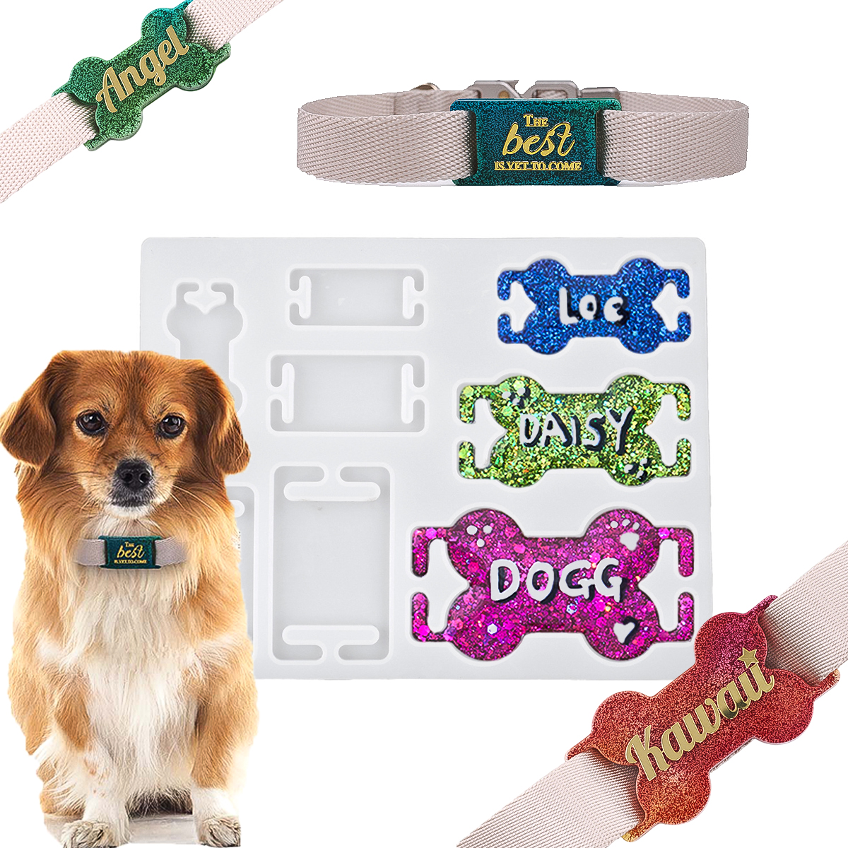 DIY Cat Dog ID Tag Silicone Mo - Name Necklace Custom recensione e prezzo