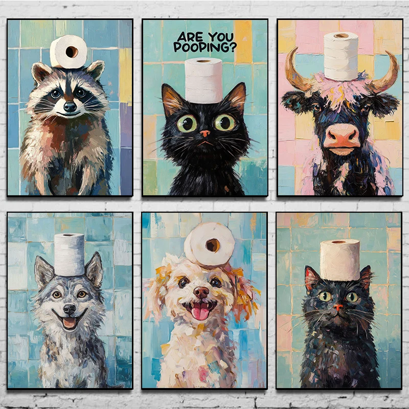 1pc frameless Toilet Paper Ani - Pet Portrait Custom recensione e prezzo
