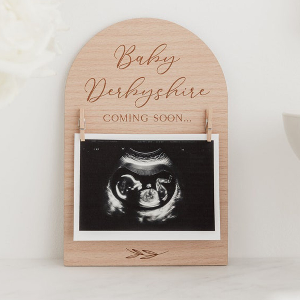 Personalised Pregnancy Announc - Engraved Wood Frame recensione e prezzo
