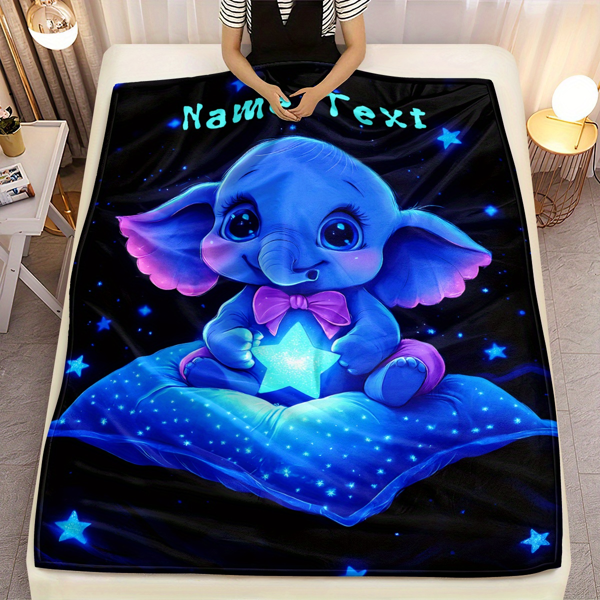 Personalized Cute Blue Elephan - Custom Night Sky recensione e prezzo
