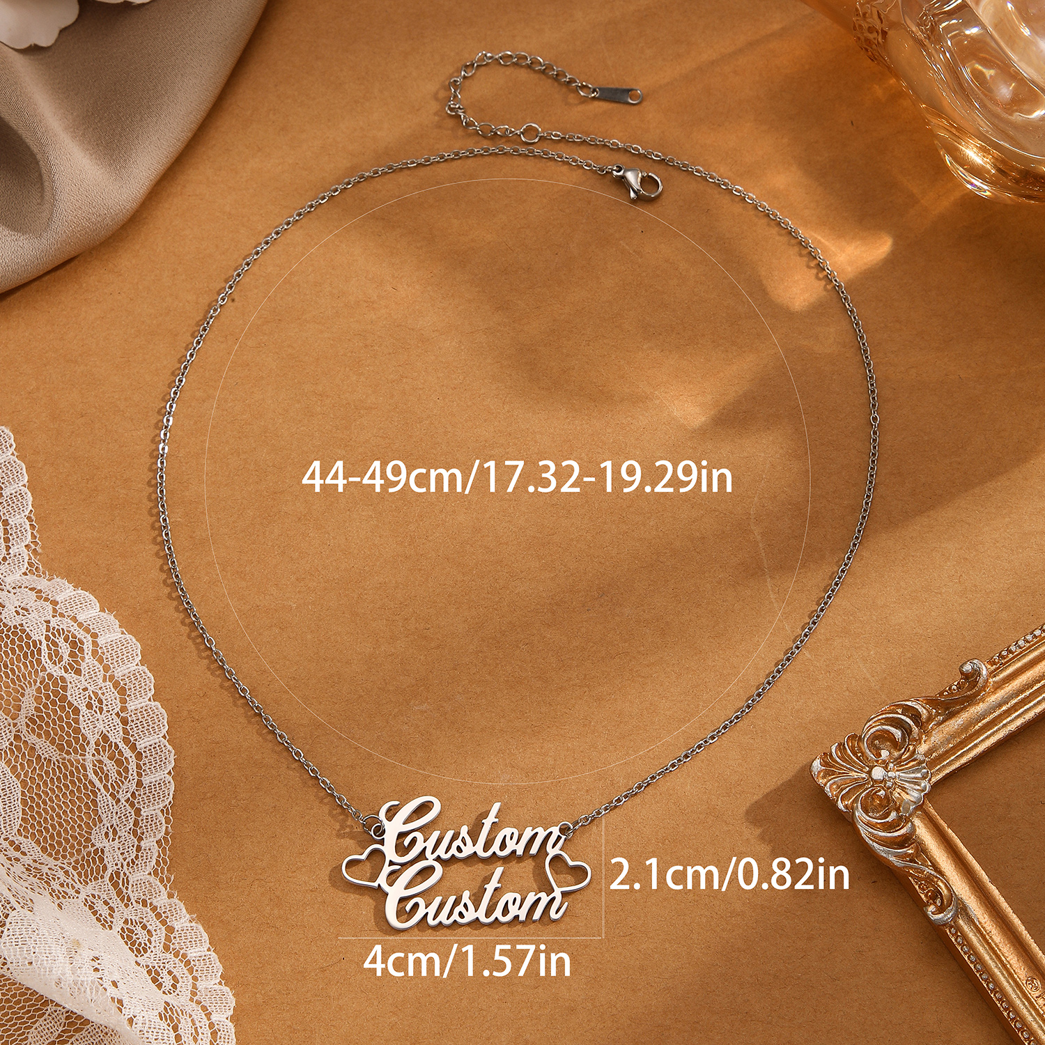 1pc Stainless Steel Customized - Name Necklace Custom recensione e prezzo