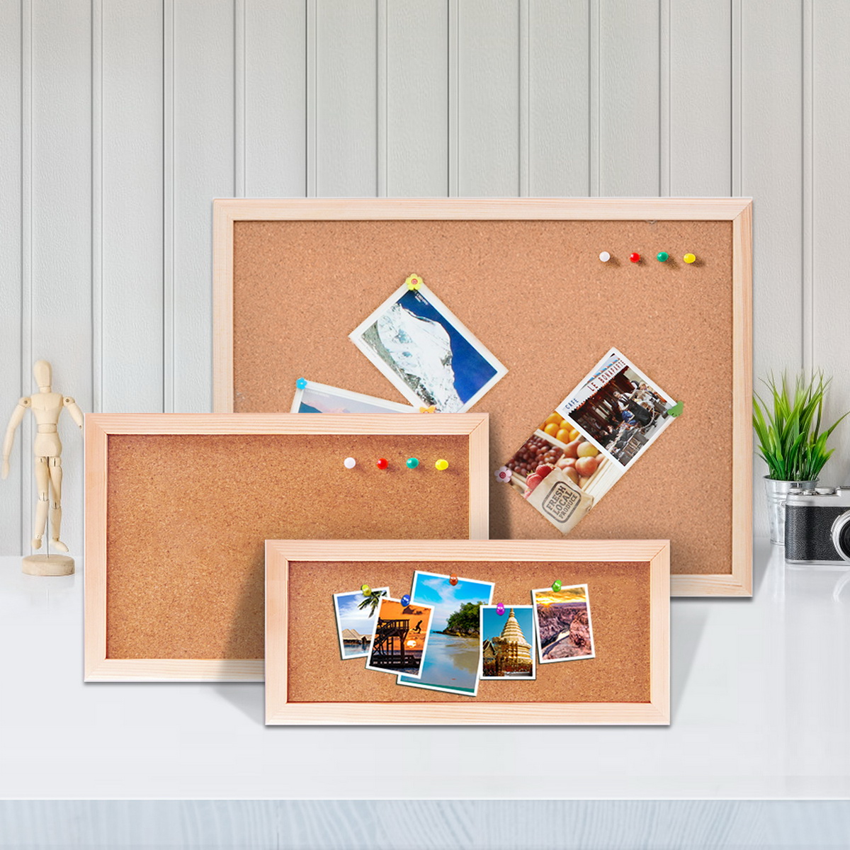 Vintage Pine Wood Frame Cork B - Engraved Wood Frame recensione e prezzo
