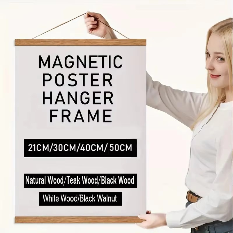 21 30 40 50cm Magnetic Poster  - Engraved Wood Frame recensione e prezzo