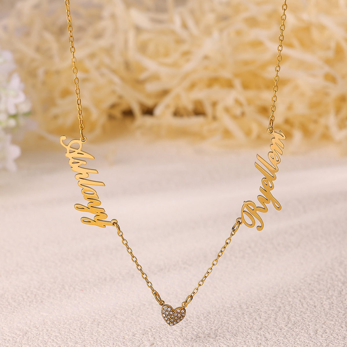 Custom Two Name Necklace For W - Name Necklace Custom recensione e prezzo