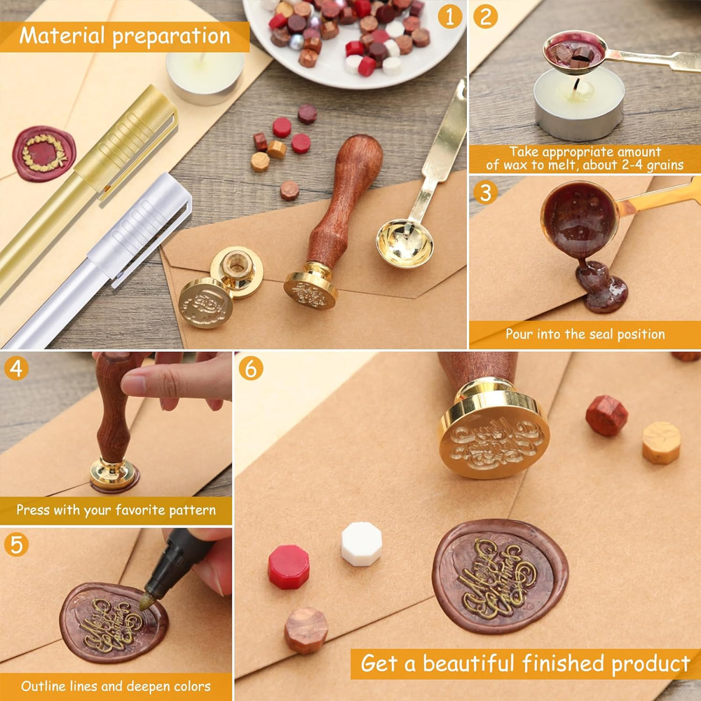 Custom Wax Seal Stamp, Persona - Wax Seal Letter Kit recensione e prezzo