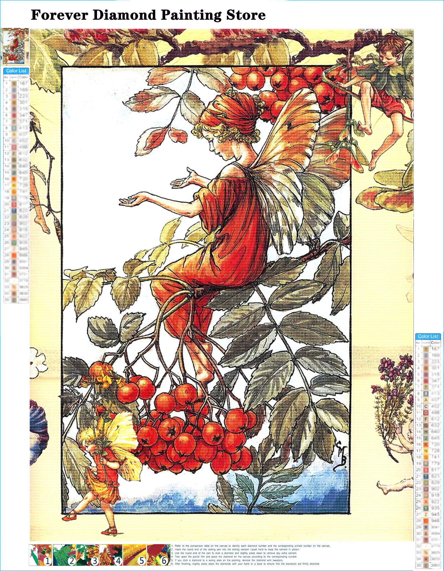Cicely Mary Barker Artwork Flo - Photo Mosaic Print recensione e prezzo