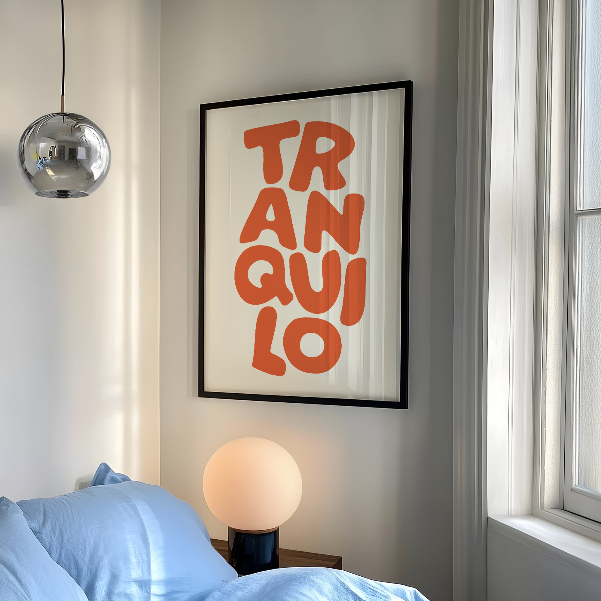 Boho Tranquilo Orange Cream Re - Custom Map Poster recensione e prezzo