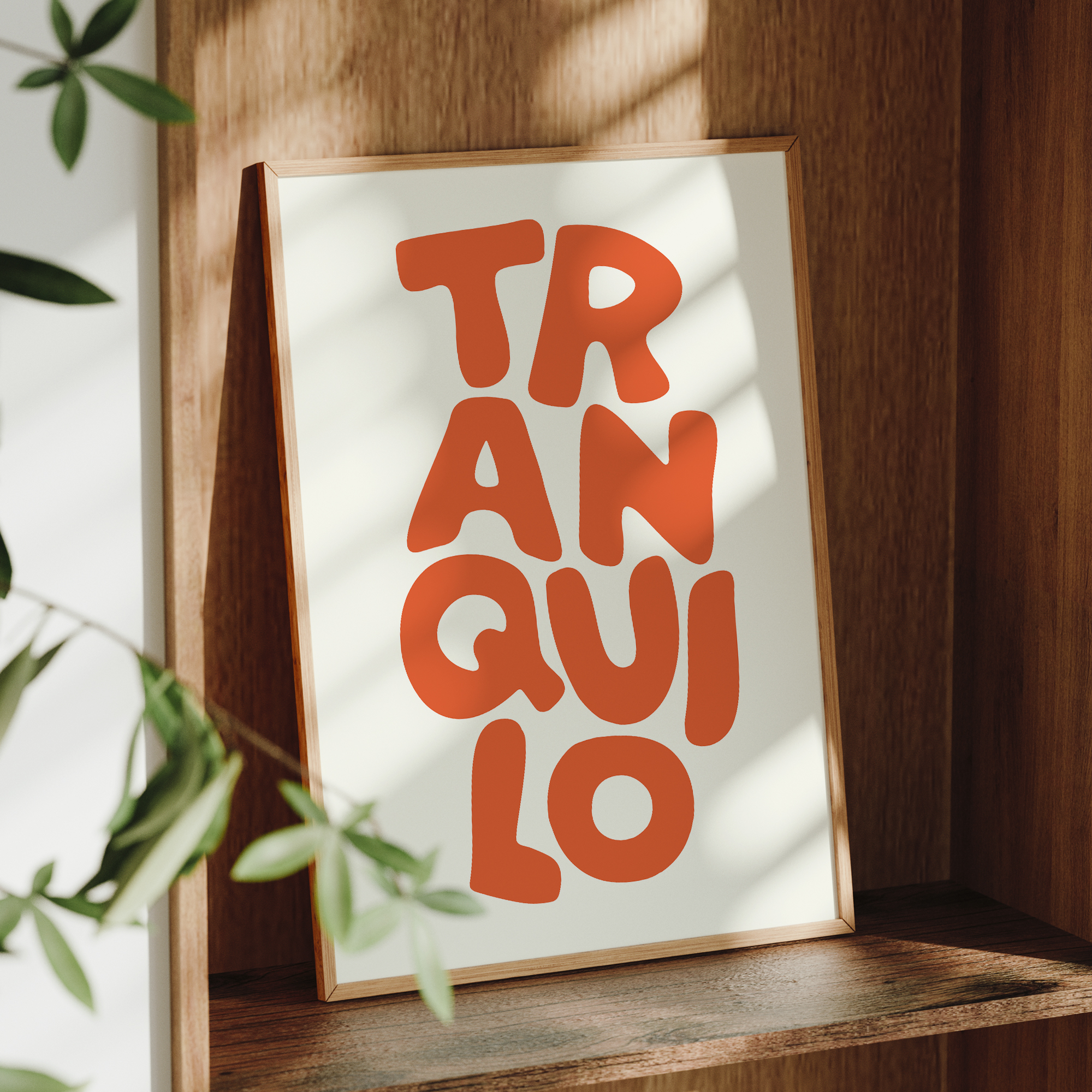 Boho Tranquilo Orange Cream Re - Custom Map Poster recensione e prezzo