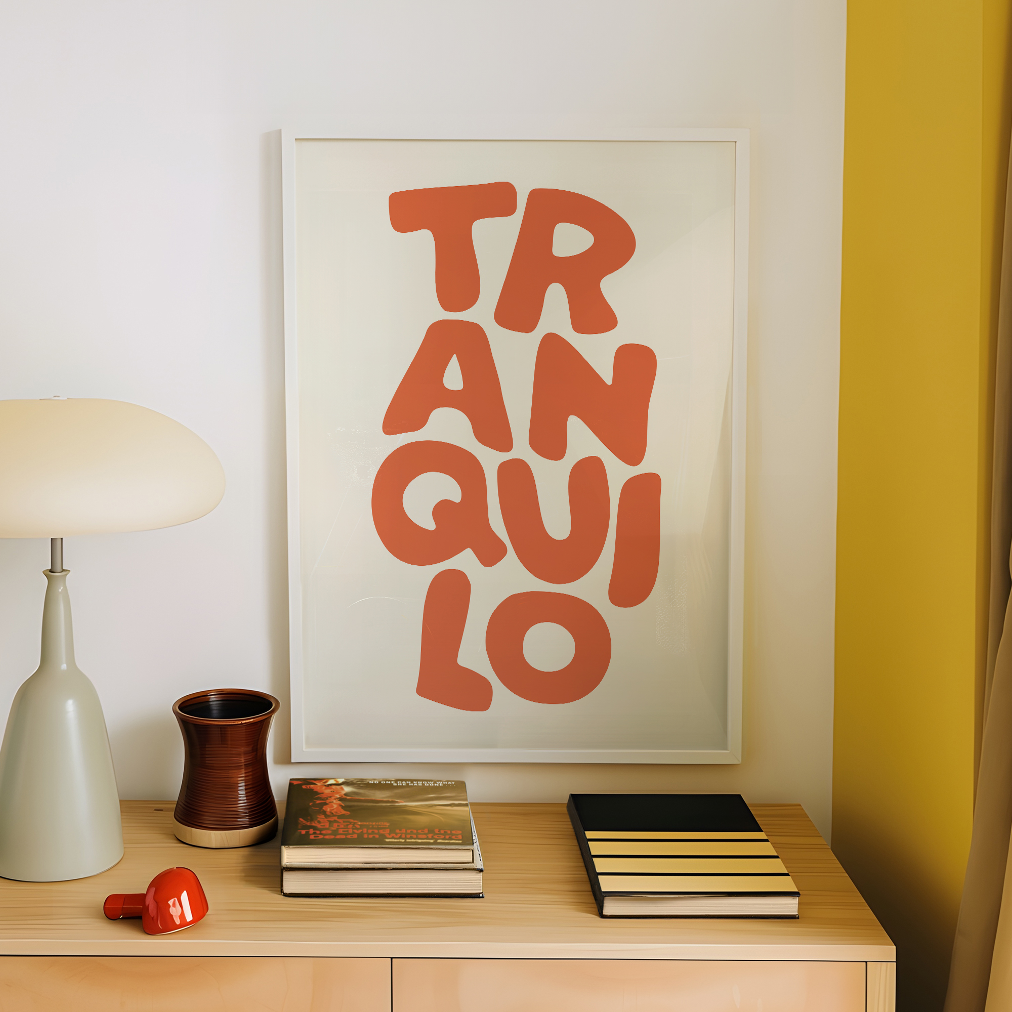 Boho Tranquilo Orange Cream Re - Custom Map Poster recensione e prezzo