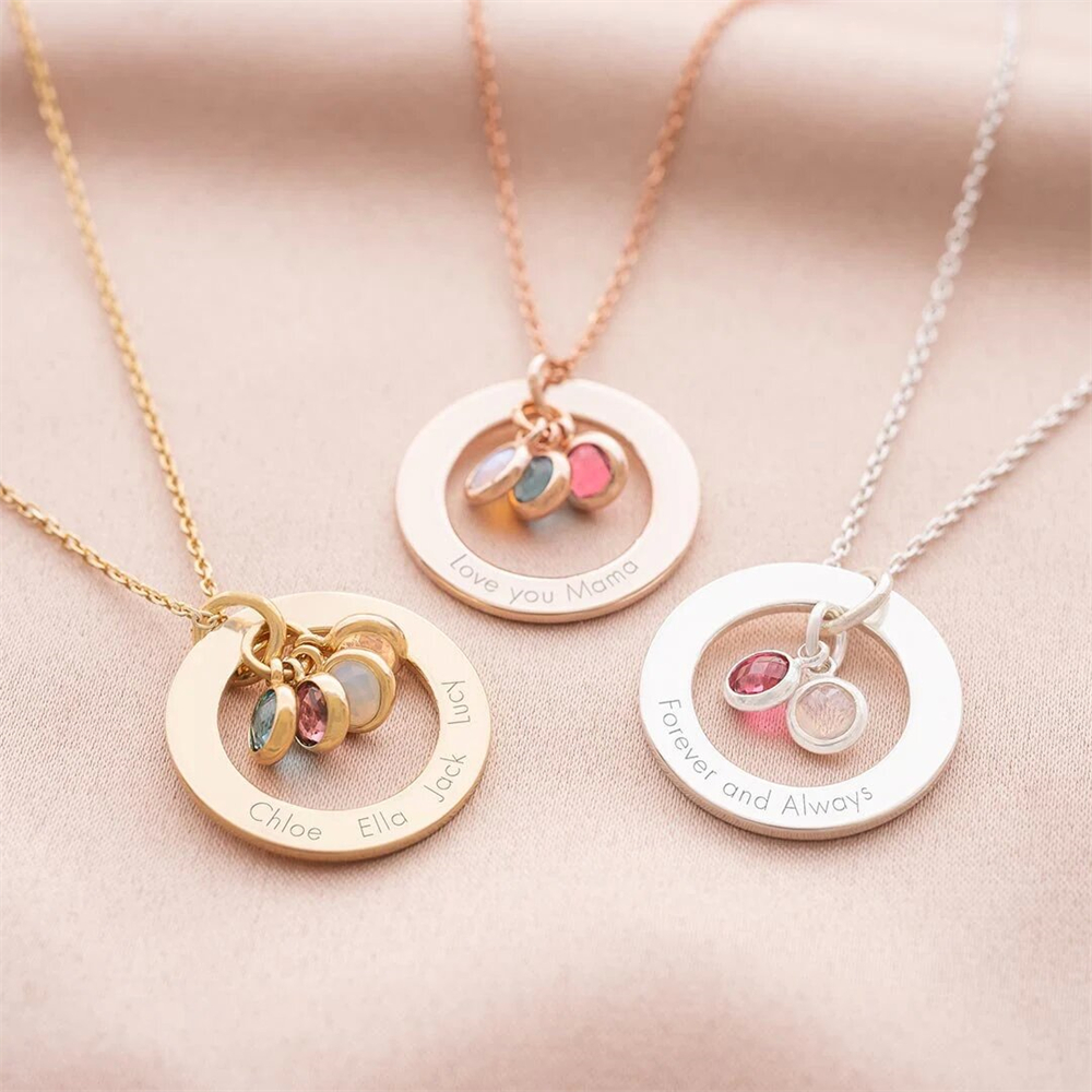Custom Birthstone Eternal Ring - Birth Flower Necklace recensione e prezzo