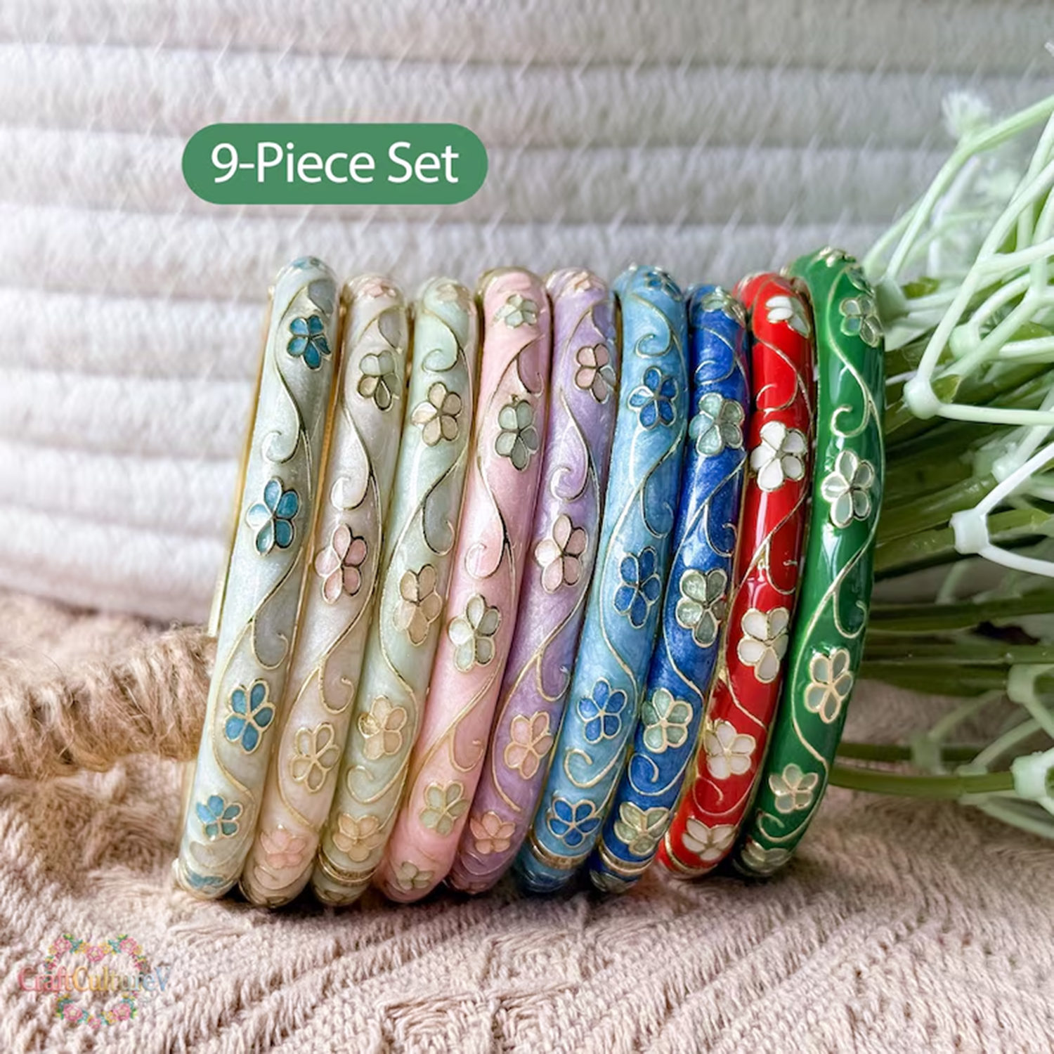 3/5PCS Enamel Cloisonné Bangle - Coordinates Bracelet recensione e prezzo