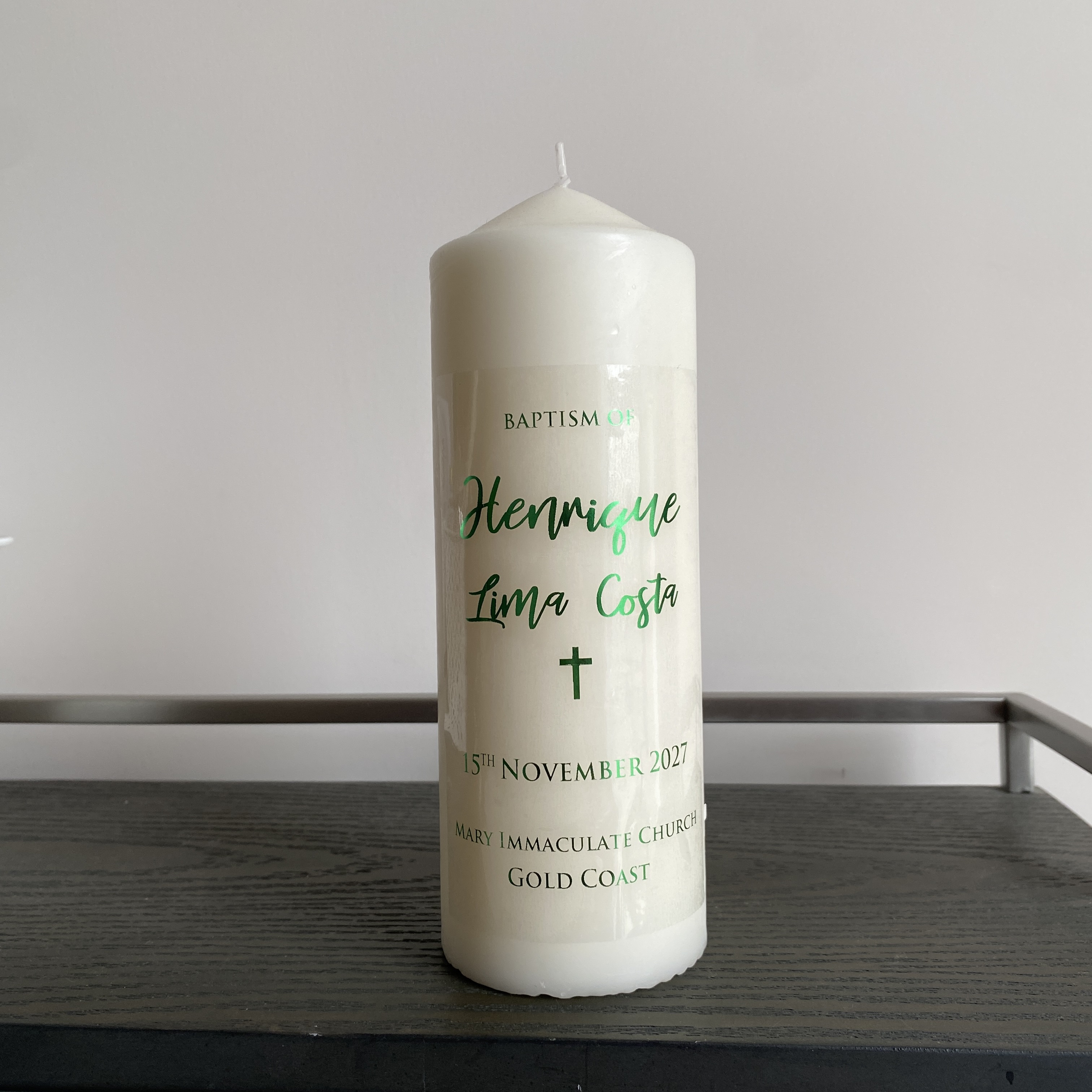 1 Personalized Wedding Candle  - Personalised Candle Label recensione e prezzo