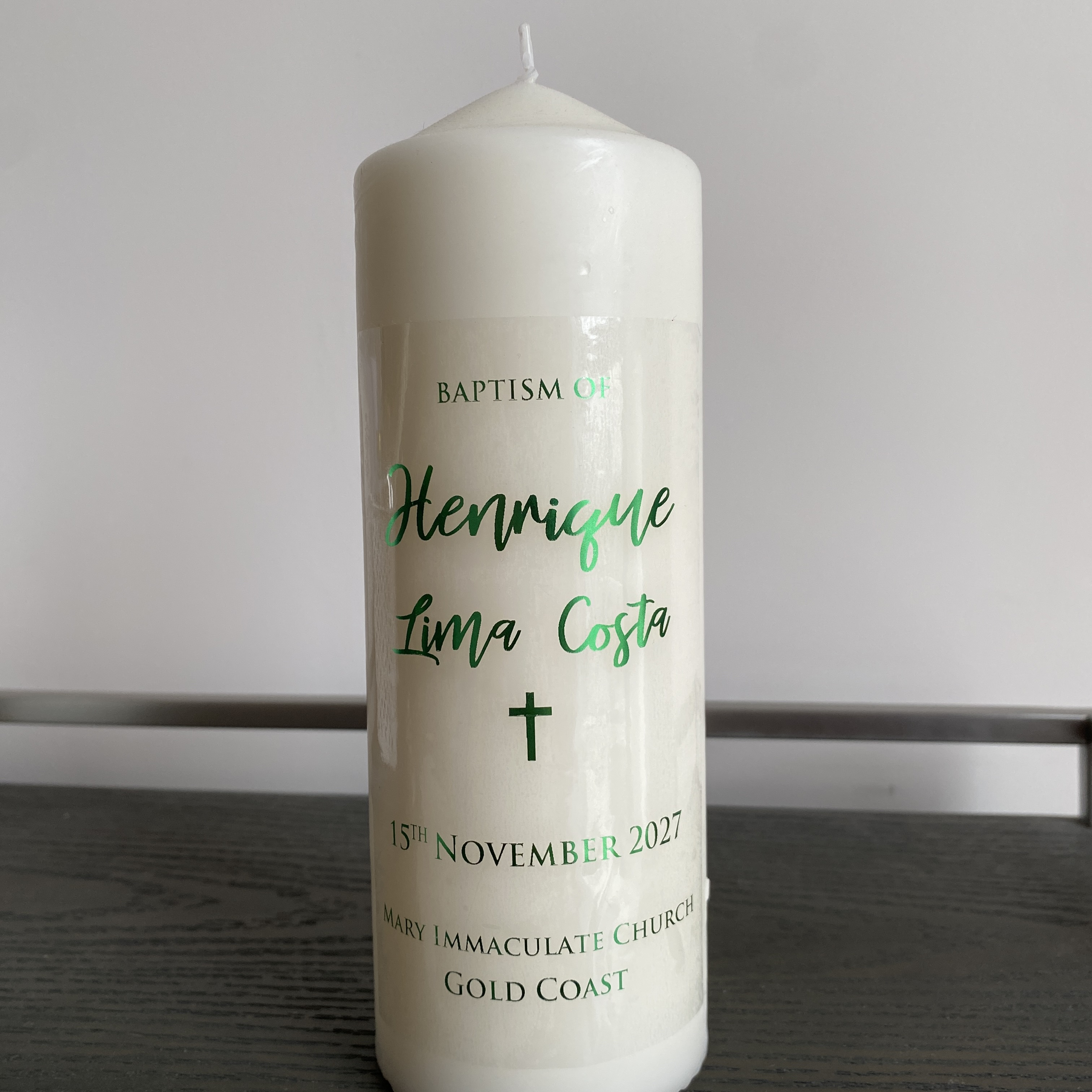 1 Personalized Wedding Candle  - Personalised Candle Label recensione e prezzo