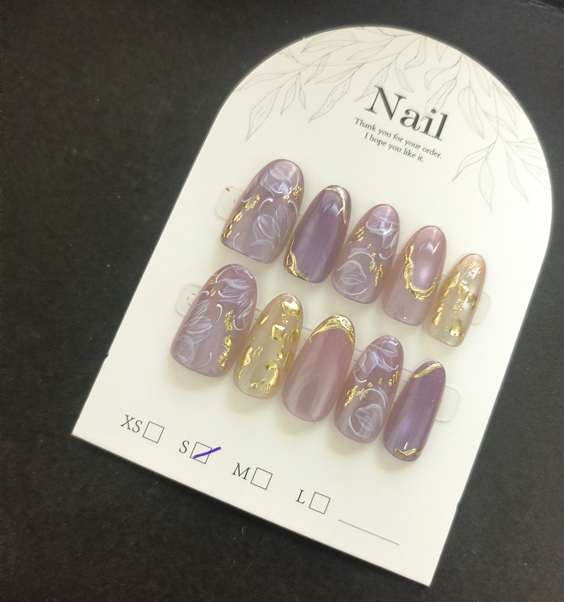 10pcs Handmade Press On Nails  - Pressed Flower Art recensione e prezzo
