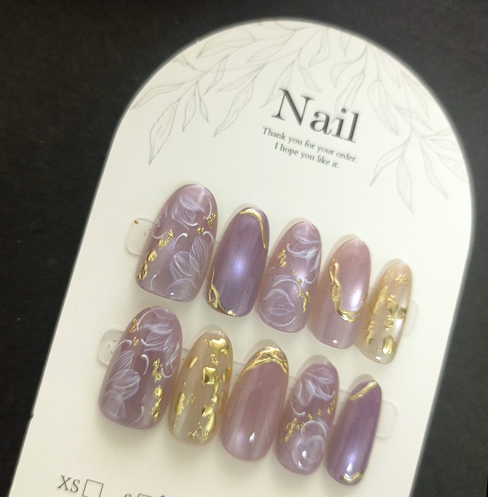 10pcs Handmade Press On Nails  - Pressed Flower Art recensione e prezzo