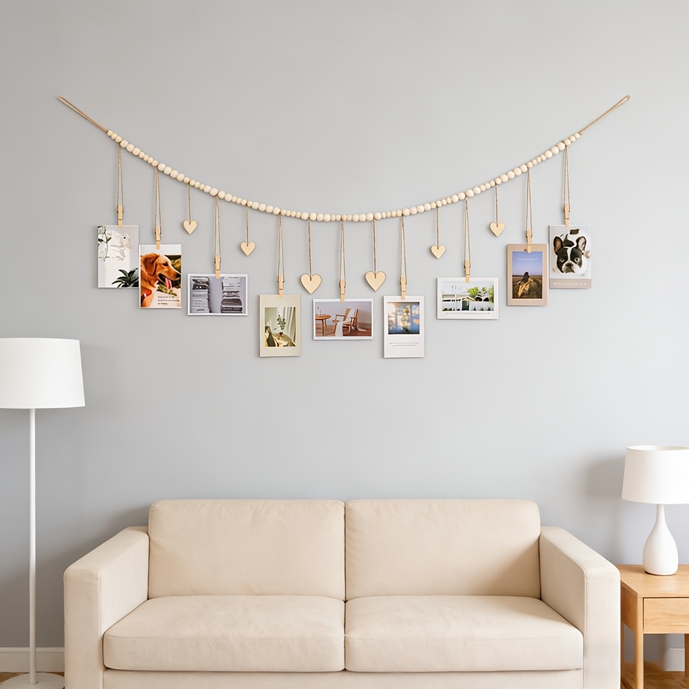 Hanging Photo Display Wall Dec - Engraved Wood Frame recensione e prezzo