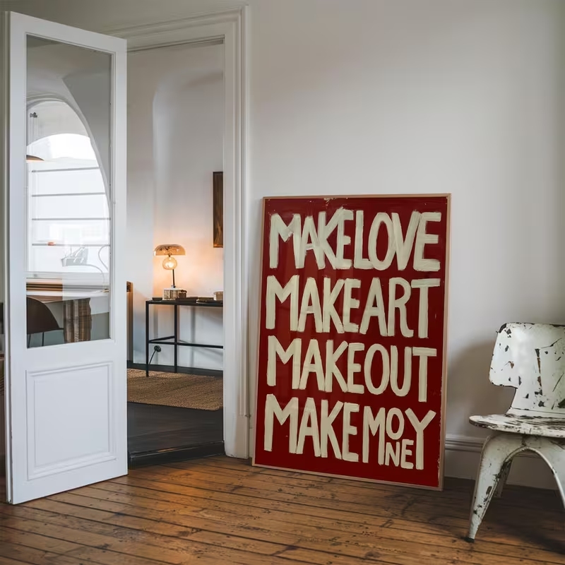 Modern,Retro Self Made Love Ki - Custom Map Poster recensione e prezzo