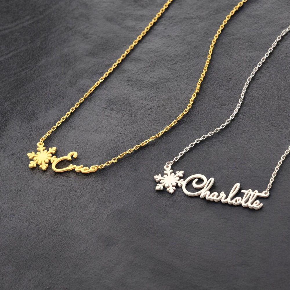 Custom Simple Name Necklace St - Birth Flower Necklace recensione e prezzo