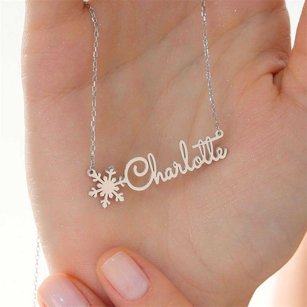 Custom Simple Name Necklace St - Birth Flower Necklace recensione e prezzo