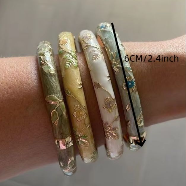 4 small floral bracelets ename - Coordinates Bracelet recensione e prezzo
