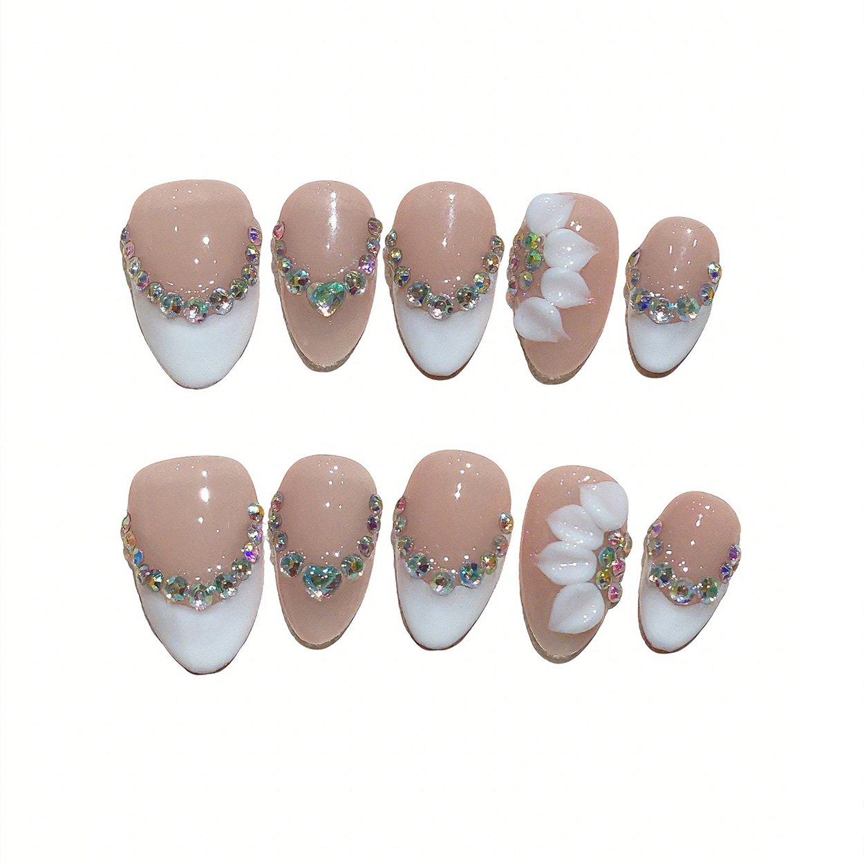 10pcs Short Almond Handmade Pr - Pressed Flower Art recensione e prezzo