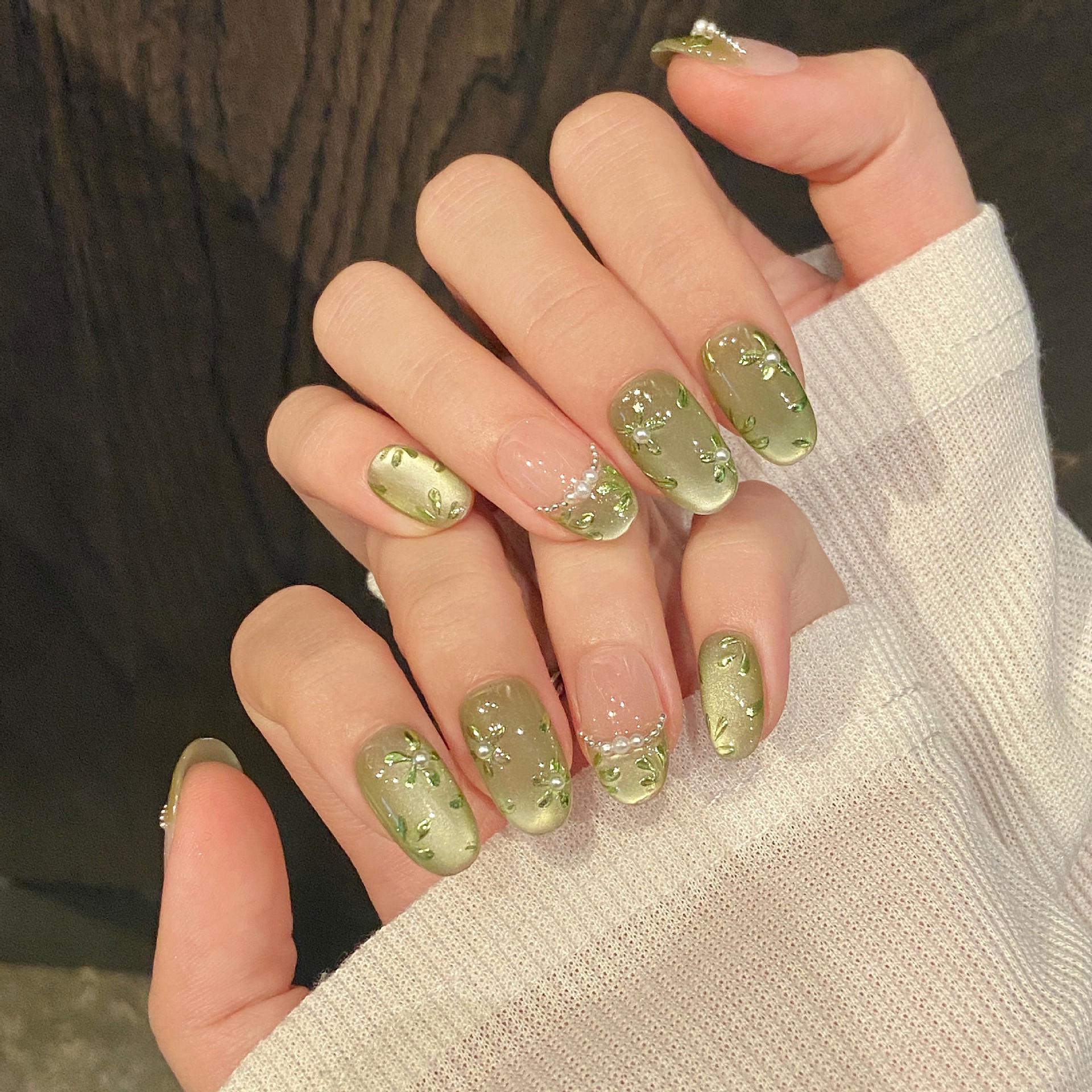 10pcs Handmade Press on Nails  - Pressed Flower Art recensione e prezzo