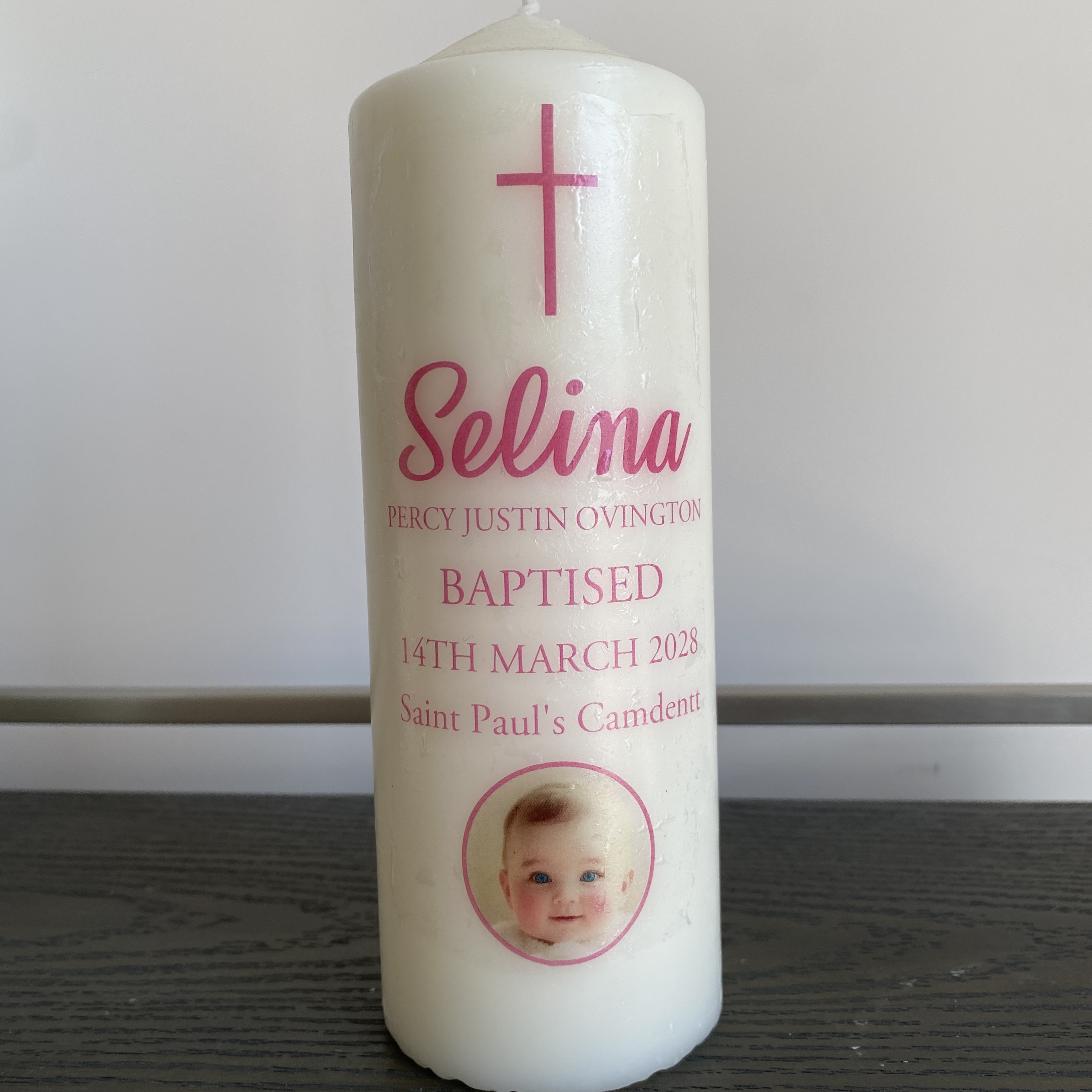 Custom Wedding Photo Stickers  - Personalised Candle Label recensione e prezzo