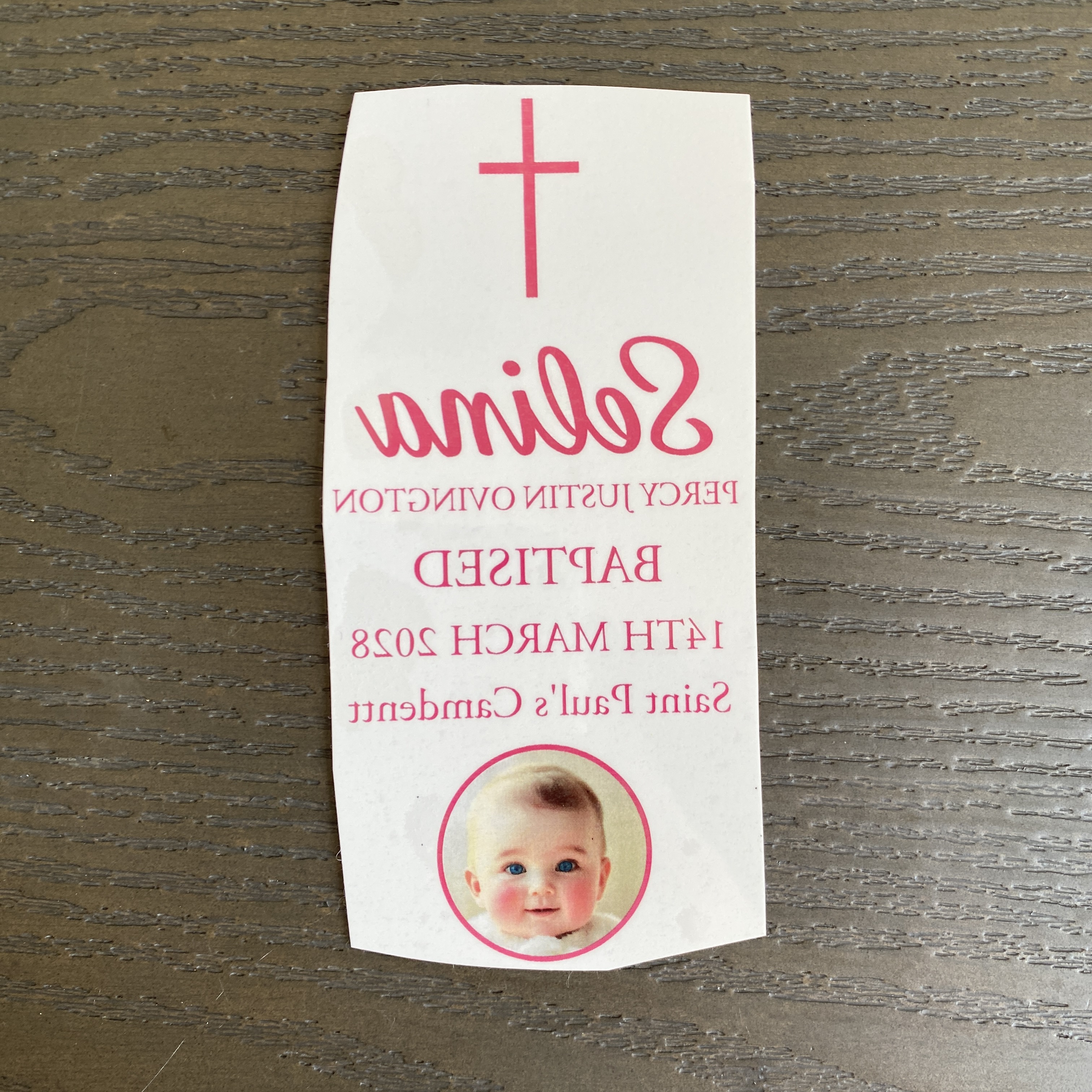 Custom Wedding Photo Stickers  - Personalised Candle Label recensione e prezzo