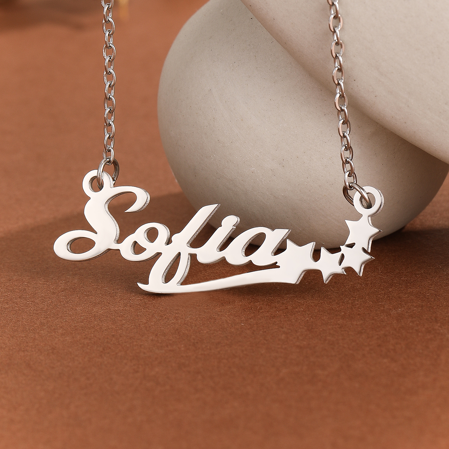 Stainless Steel Star Letter Pe - Name Necklace Custom recensione e prezzo