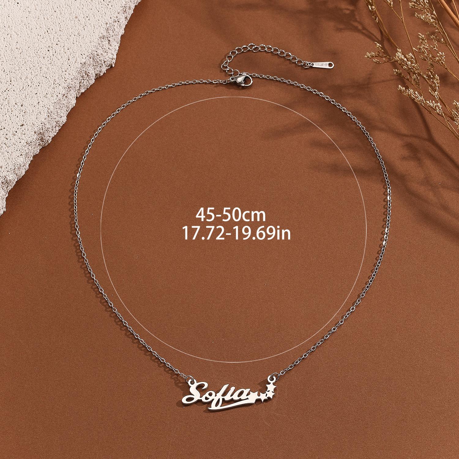 Stainless Steel Star Letter Pe - Name Necklace Custom recensione e prezzo