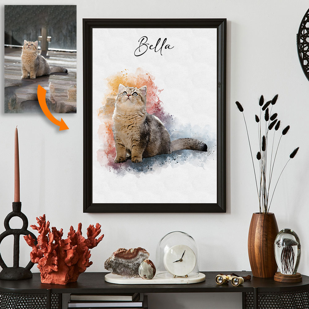 Custom Pet Portrait from Photo - Pet Portrait Custom recensione e prezzo