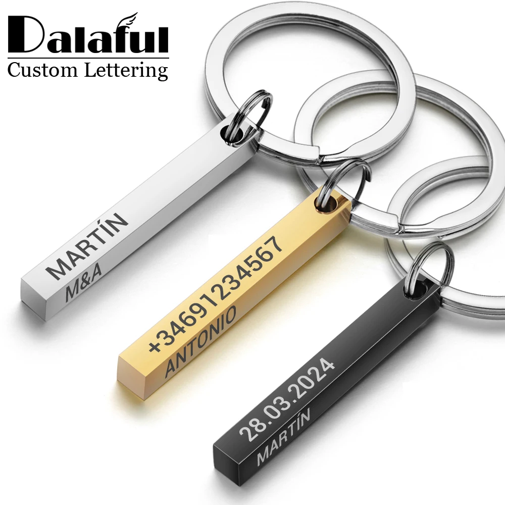 Personalized 3D Bar Keychain E - Initial Ring Custom recensione e prezzo