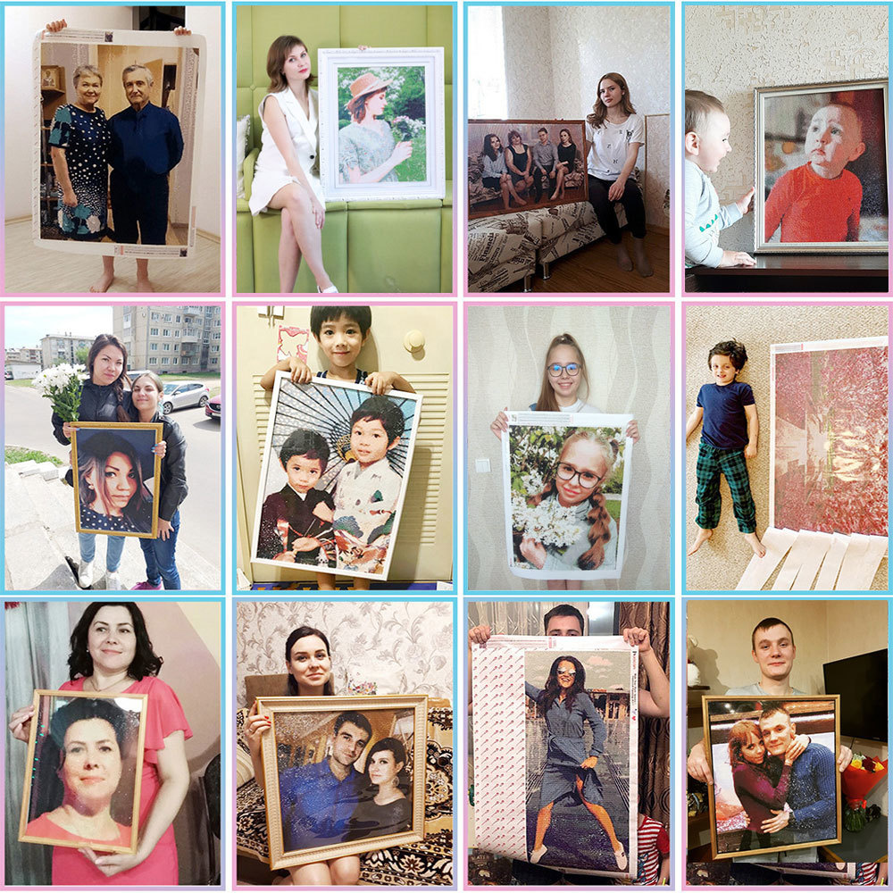HUACAN Diamond Art Painting Ki - Photo Mosaic Print recensione e prezzo