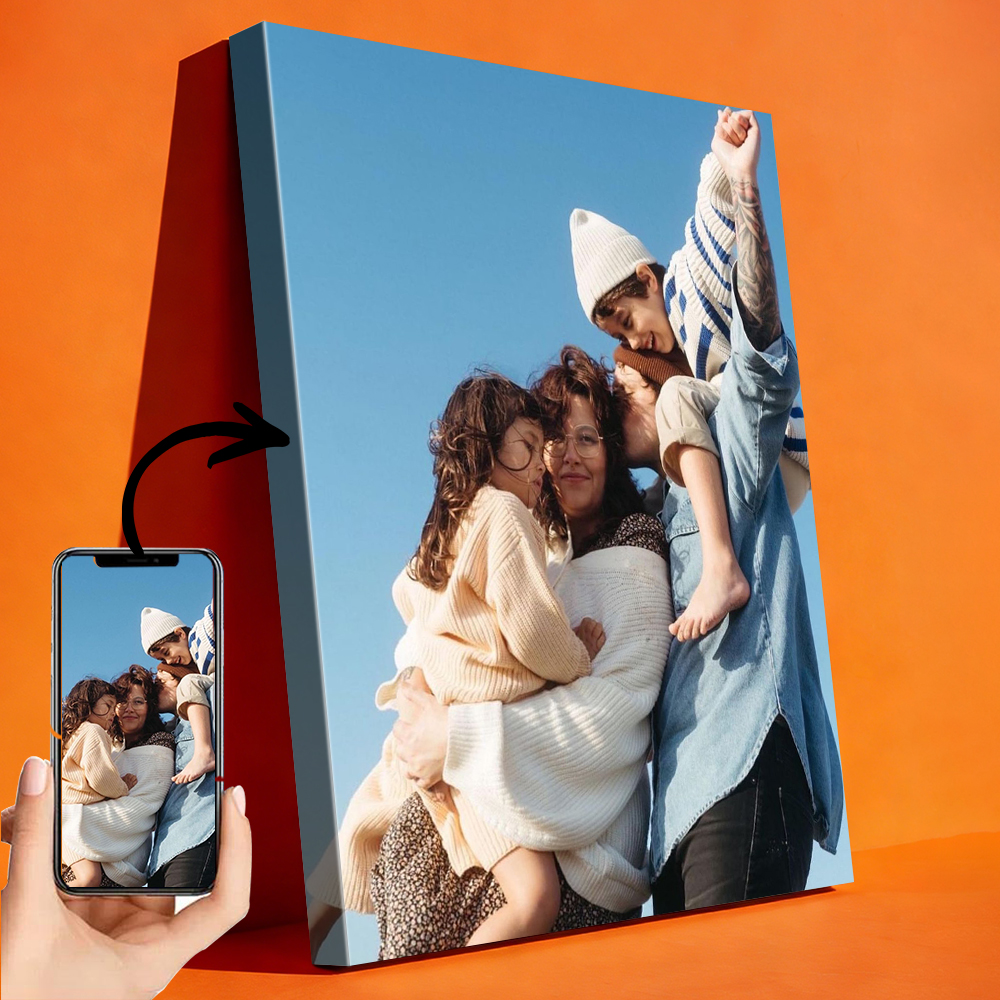 1 Pc Customized Photos on Canv - Engraved Wood Frame recensione e prezzo