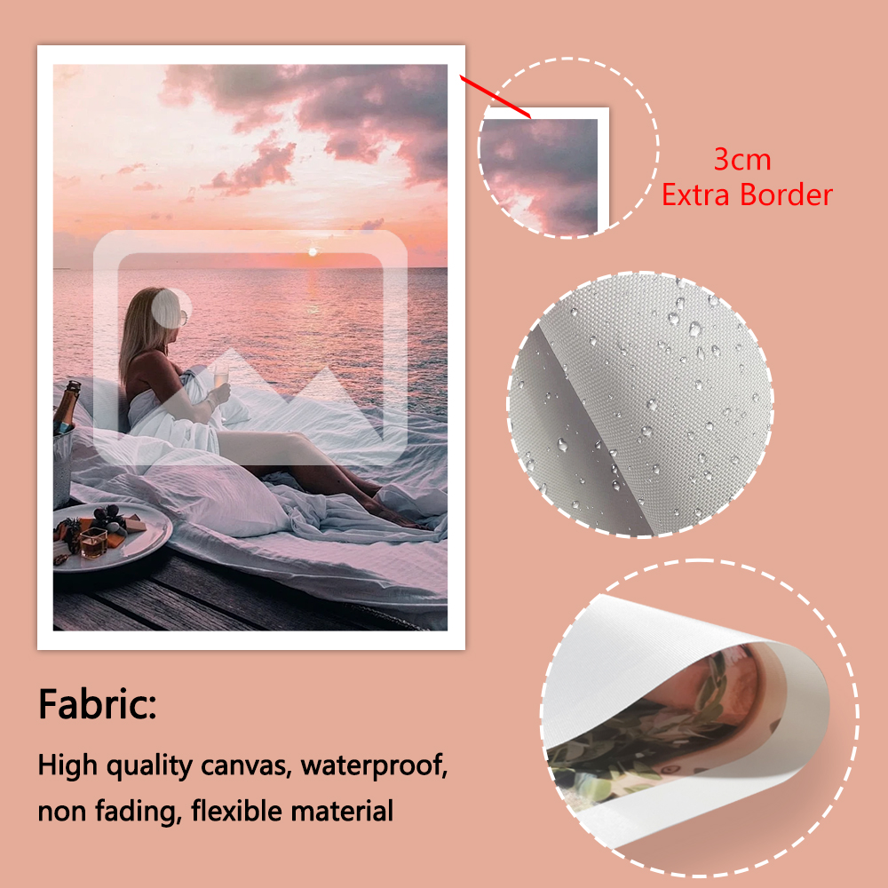 1 Pc Customized Photos on Canv - Engraved Wood Frame recensione e prezzo