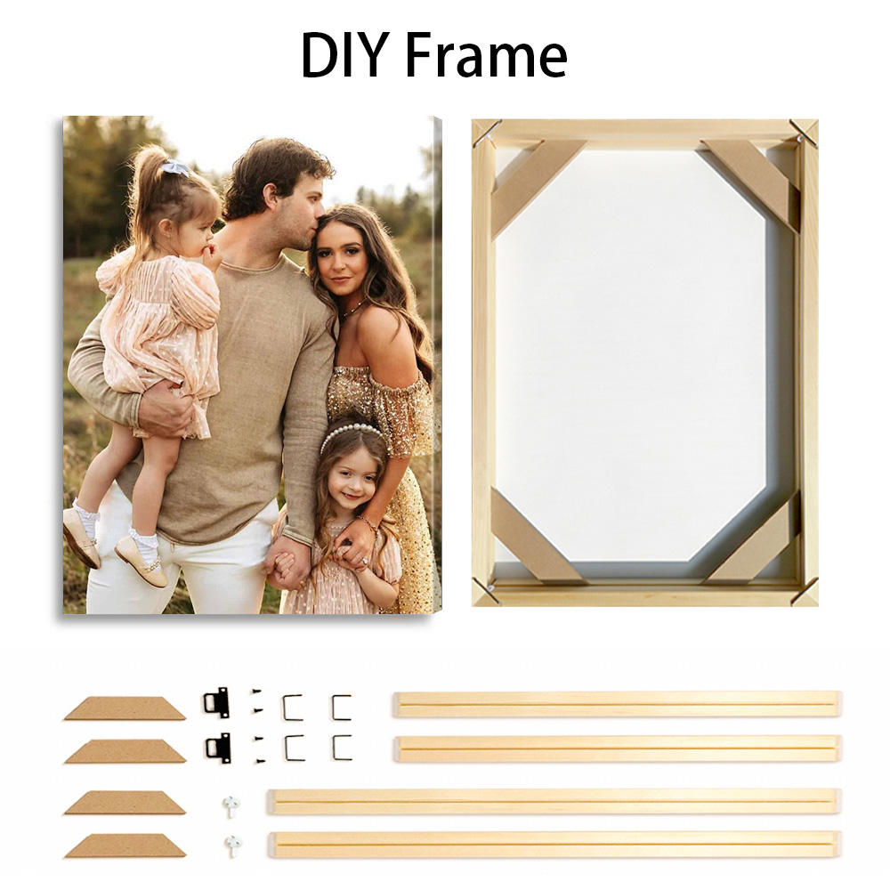 1 Pc Customized Photos on Canv - Engraved Wood Frame recensione e prezzo