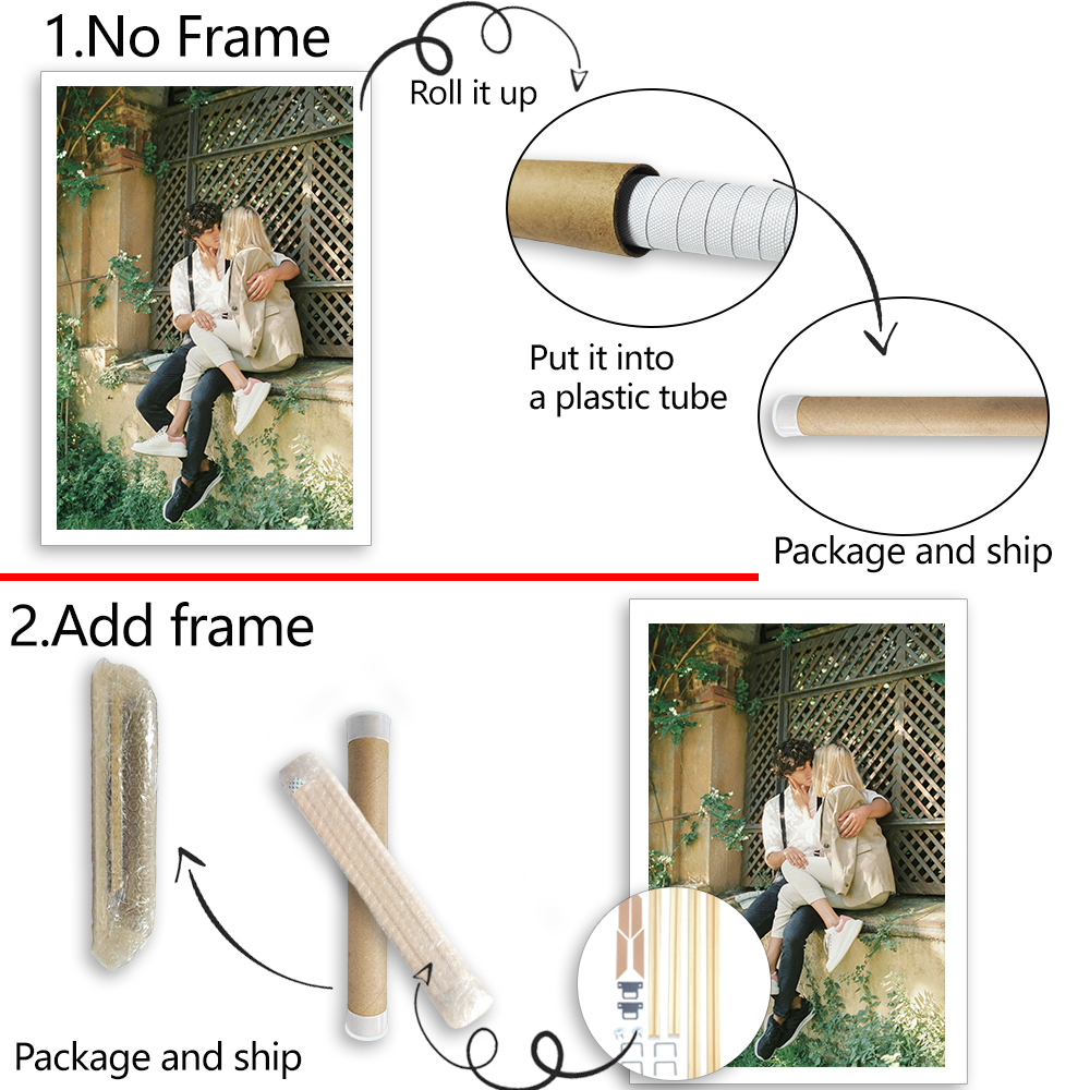 1 Pc Customized Photos on Canv - Engraved Wood Frame recensione e prezzo