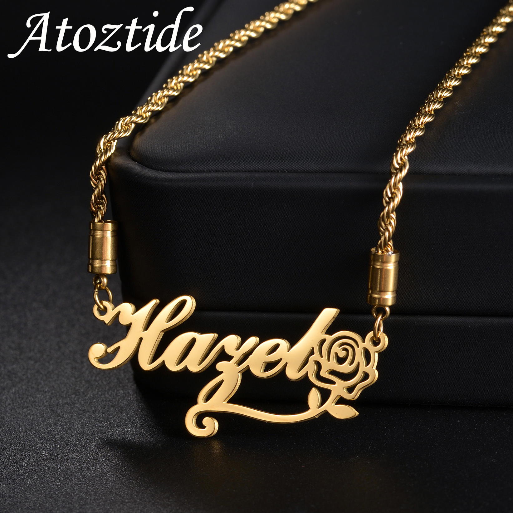 Atoztide Personalized Custom N - Birth Flower Necklace recensione e prezzo