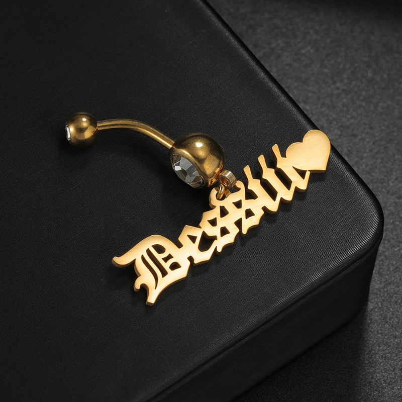 Letdiffery Custom Name Belly B - Initial Ring Custom recensione e prezzo