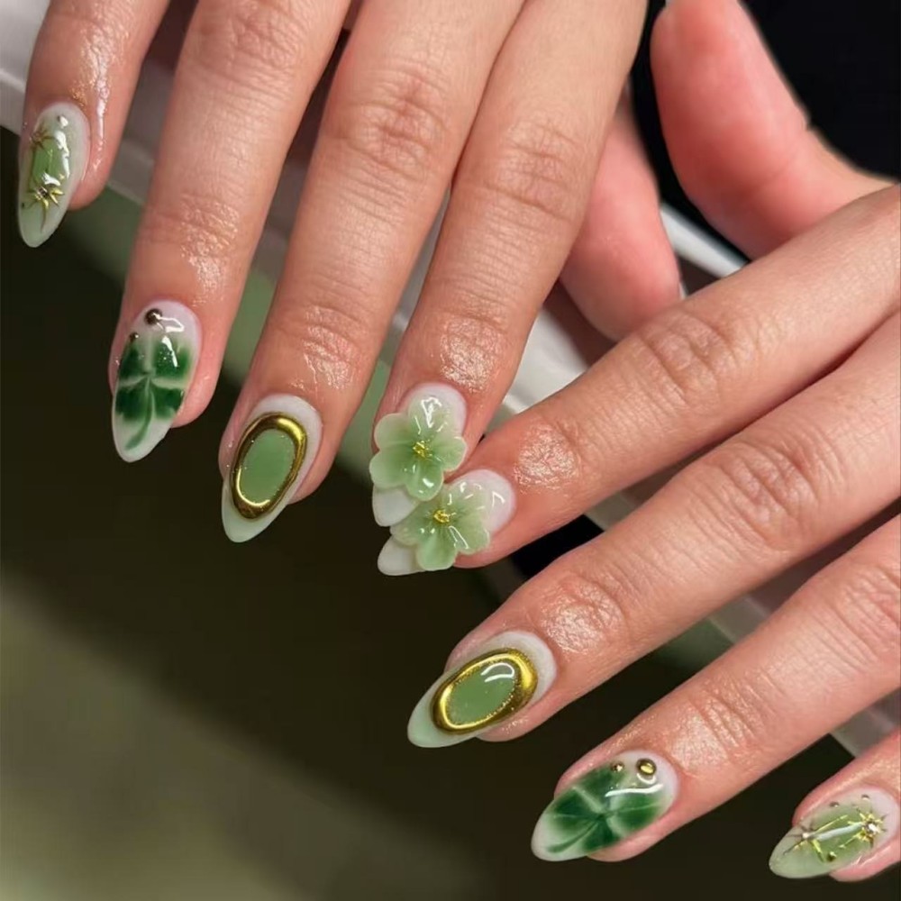 24PCS Luxury Emerald Green Flo - Pressed Flower Art recensione e prezzo