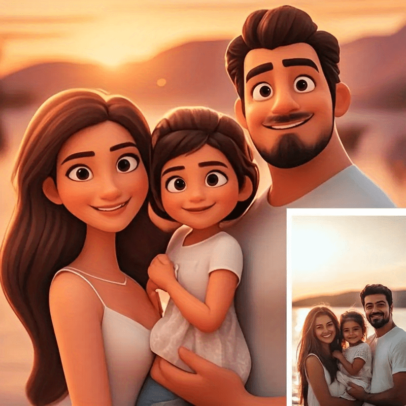 Customizable Cartoon Portrait  - Pet Portrait Custom recensione e prezzo
