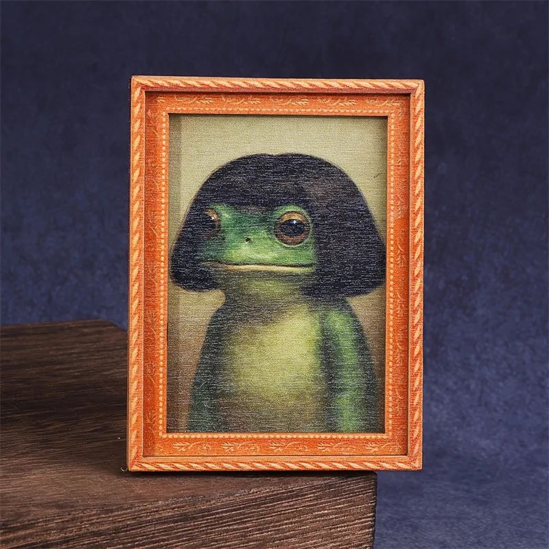 Mini Wooden Photo Frame Frog F - Engraved Wood Frame recensione e prezzo
