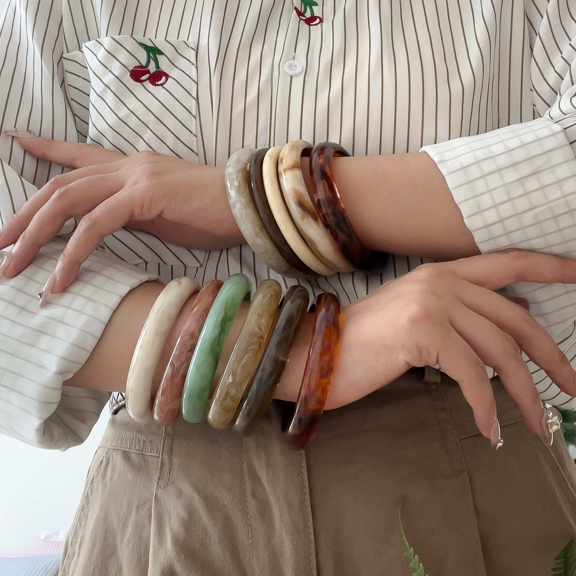 Smudged Resin Fine Bracelets f - Coordinates Bracelet recensione e prezzo
