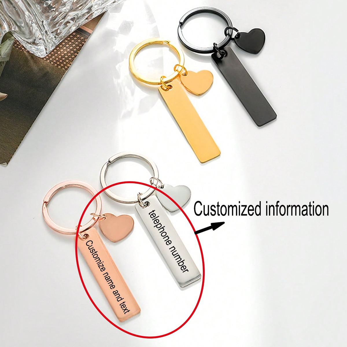 Custom Text Keychain Personali - Initial Ring Custom recensione e prezzo