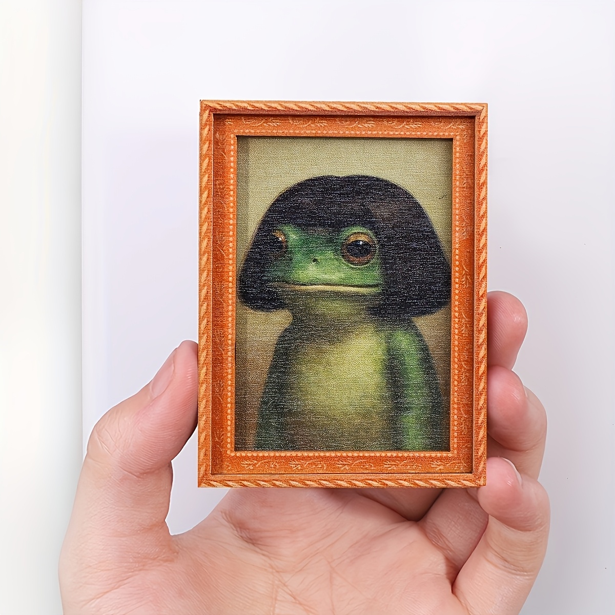 Mini Wooden Photo Frame Frog F - Engraved Wood Frame recensione e prezzo