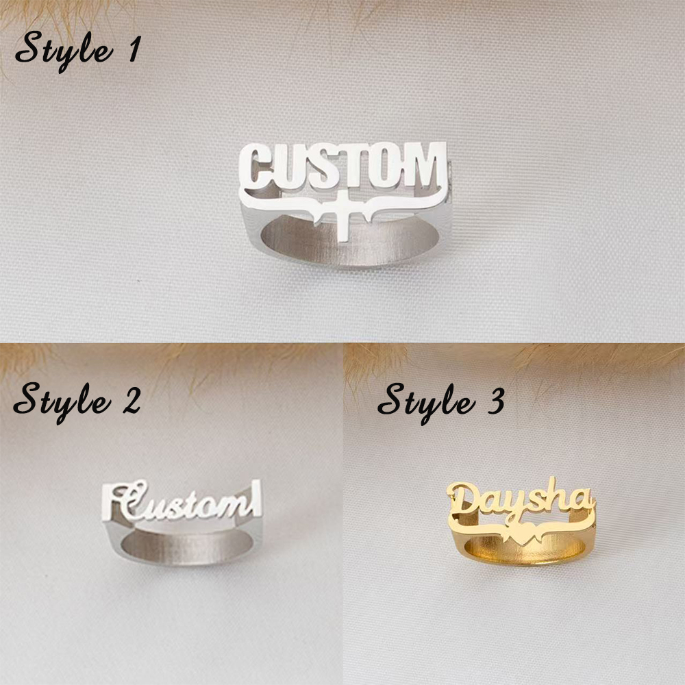 Customized Name Rings, Persona - Initial Ring Custom recensione e prezzo