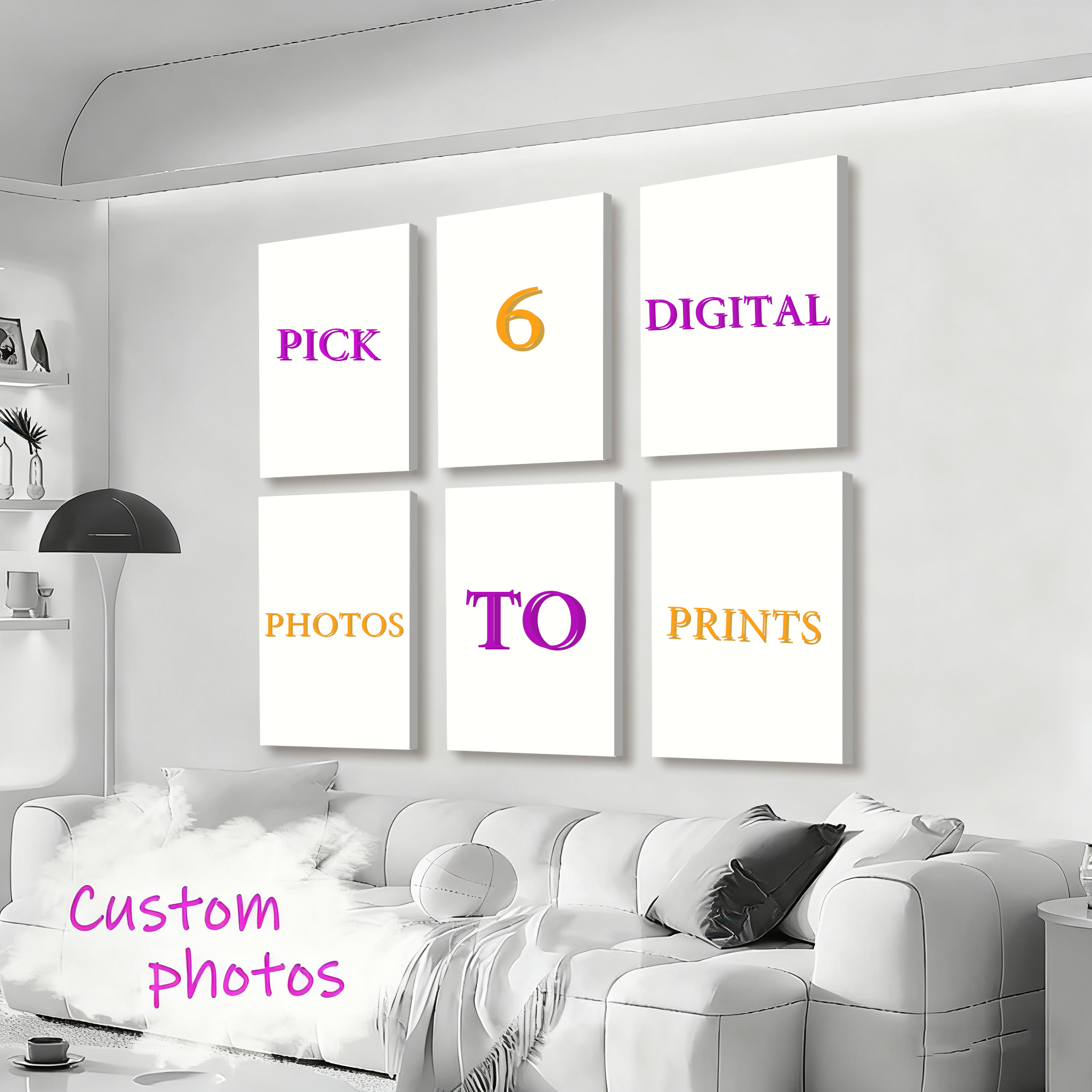 6pcs/set Personalized Custom C - Pet Portrait Custom recensione e prezzo