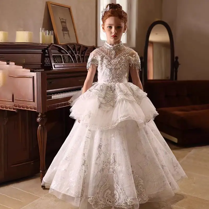 Custom Flower Girl Dress Weddi - Birth Flower Necklace recensione e prezzo